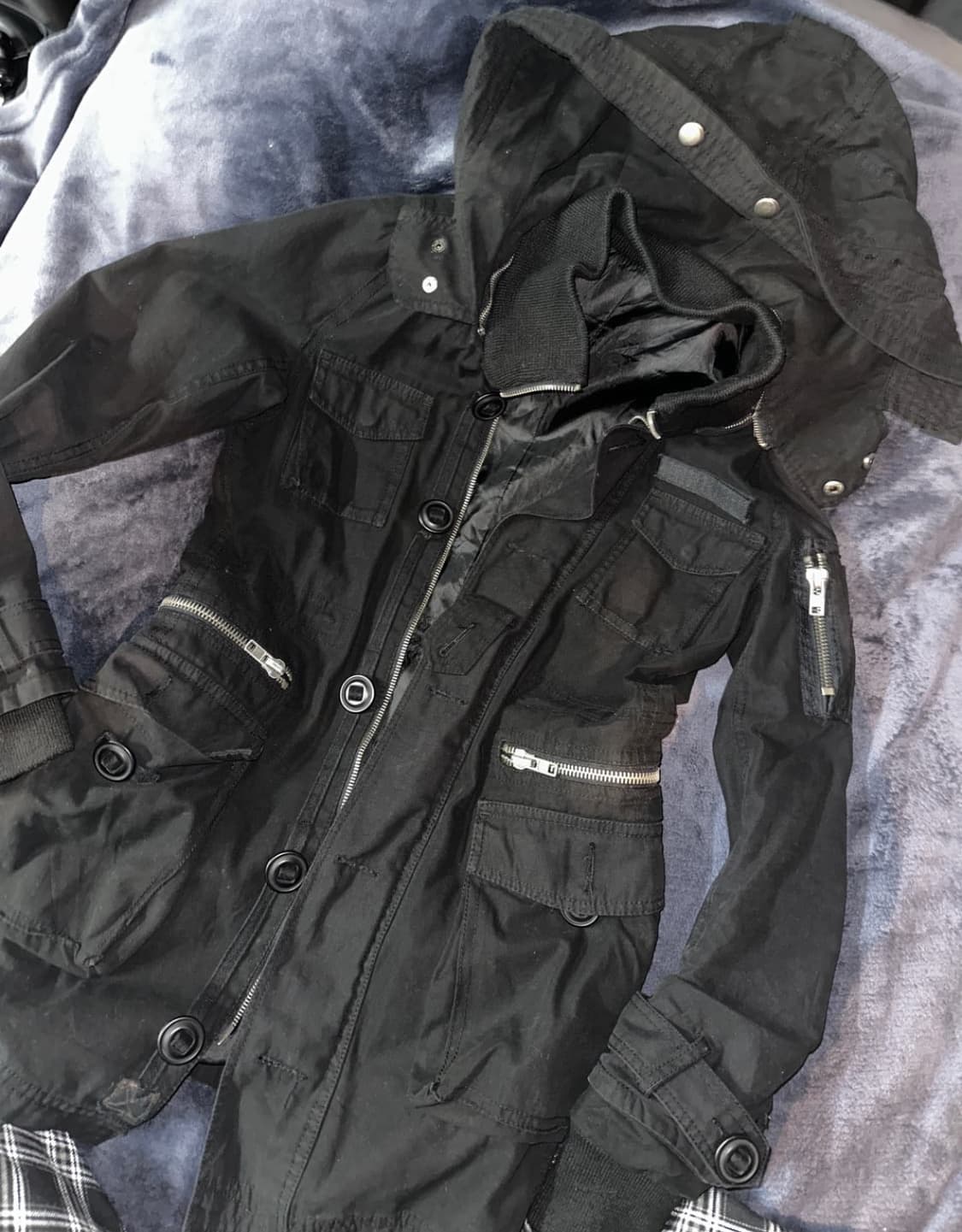 빈티지 펑크 롱자켓 팝니다 160 기준 기장 2번째사진!! 상품이미지1