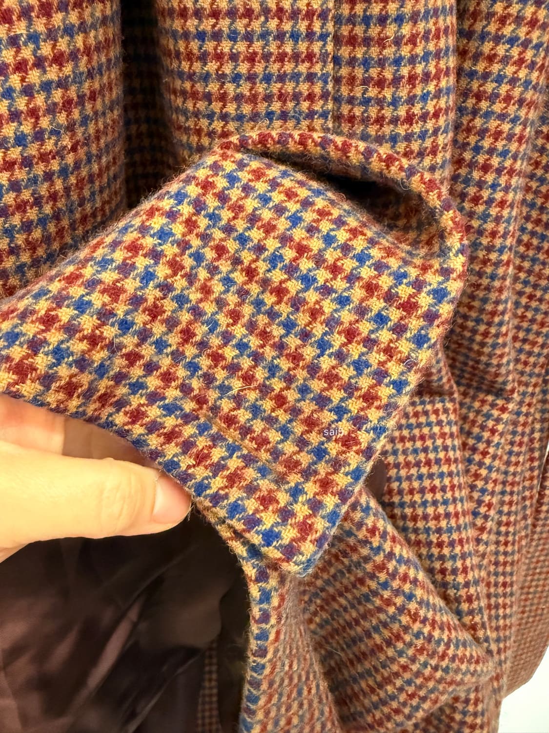 미착용 스튜디오톰보이 아뜰리에 체크 코트 상품이미지7