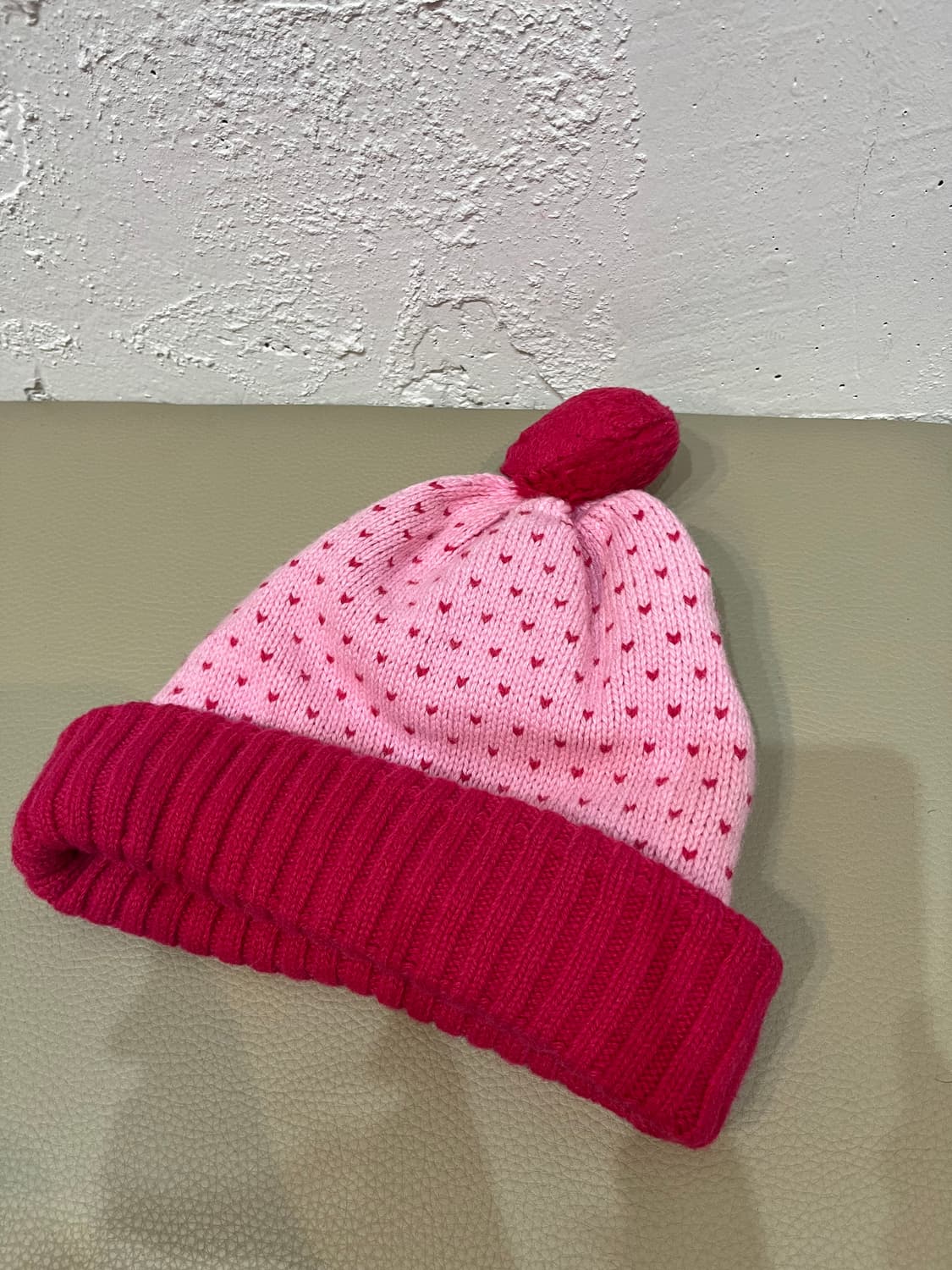 라코스테 울 하트 비니 Made in JAPAN 상품이미지2