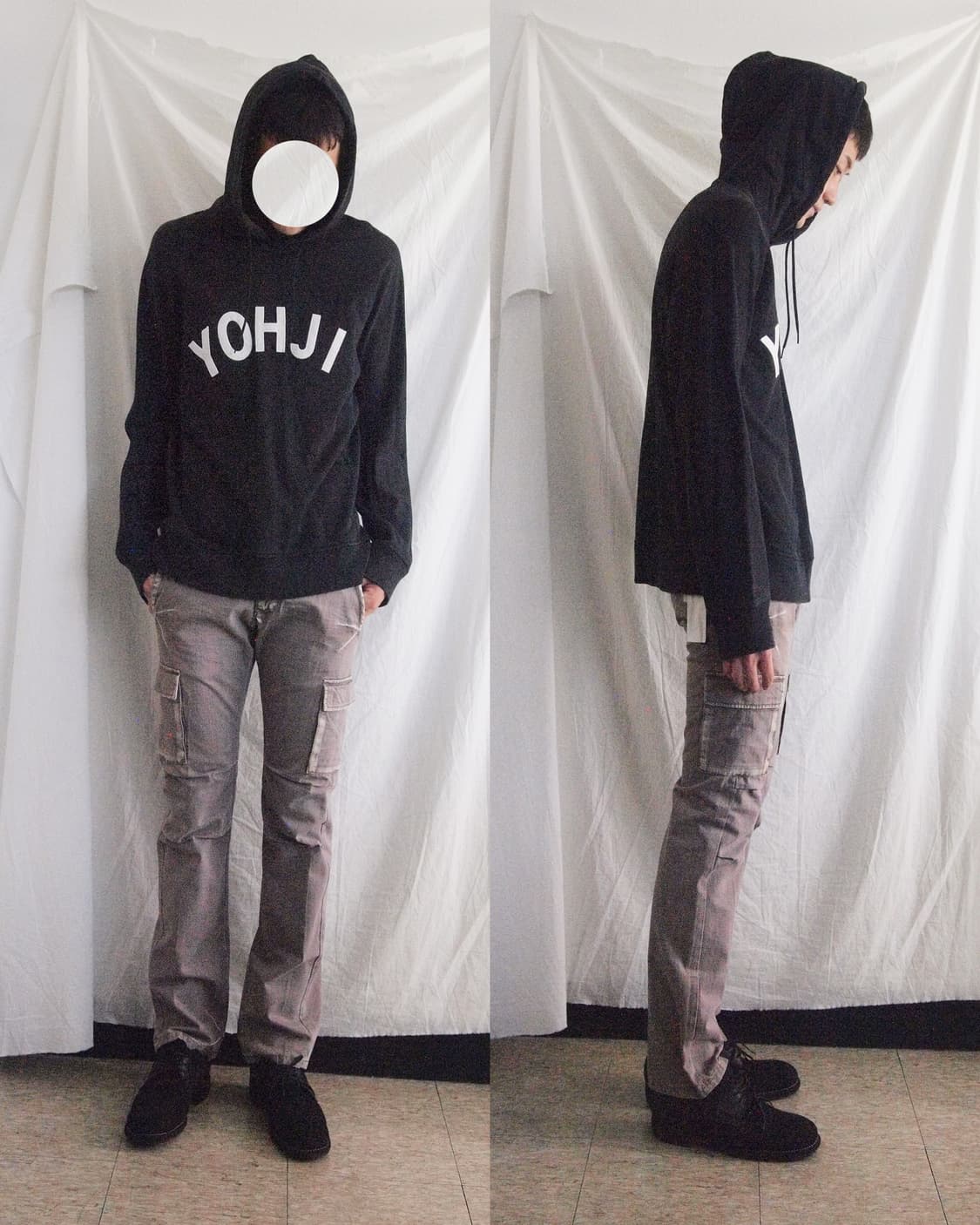 [XL] 19AW Y-3 요지 레터링 후드티 상품이미지1