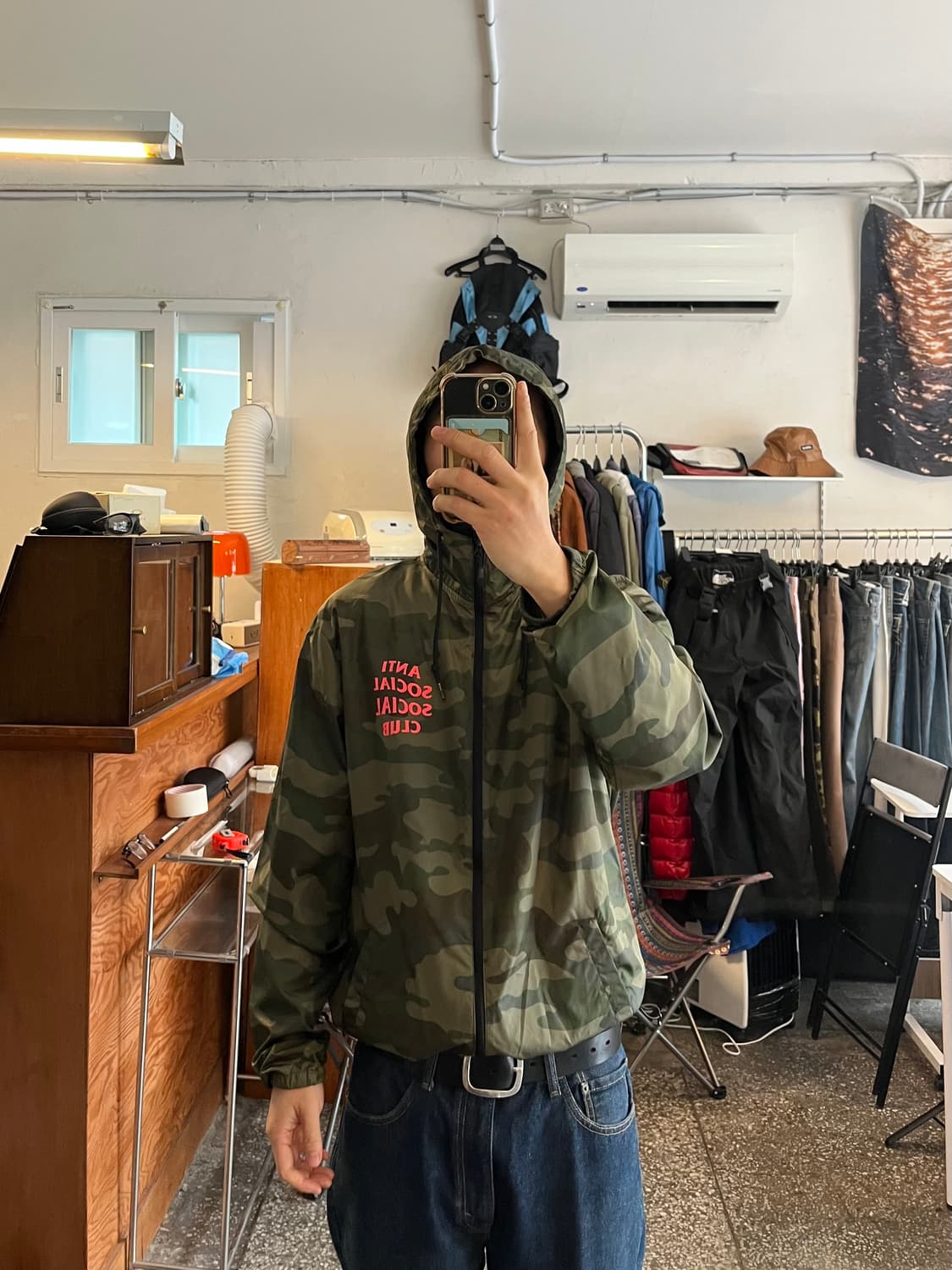 안티소셜소셜클럽 카모 바람막이 상품이미지2