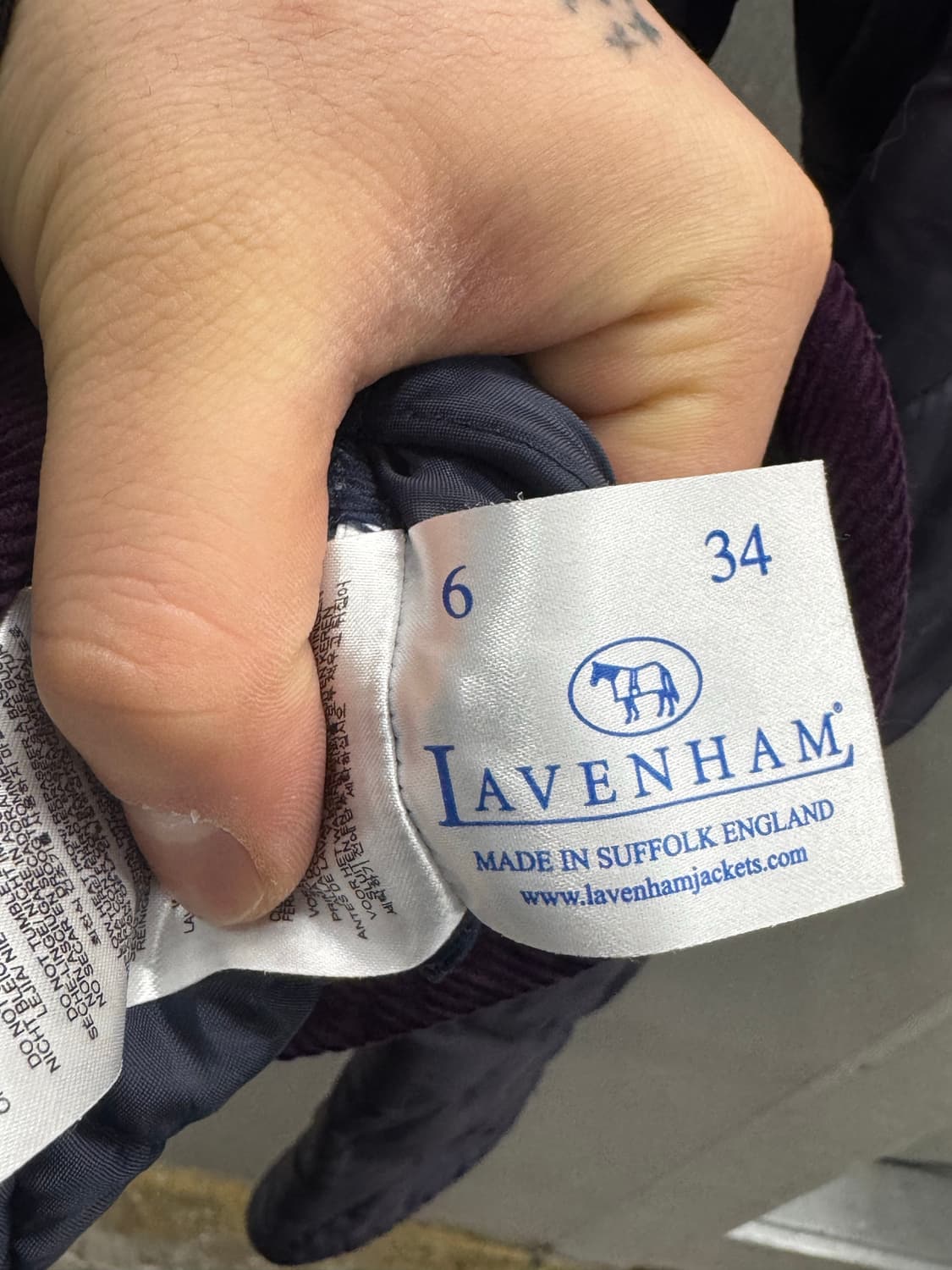 라벤햄 long melford 퀄팅 자켓 34 상품이미지5