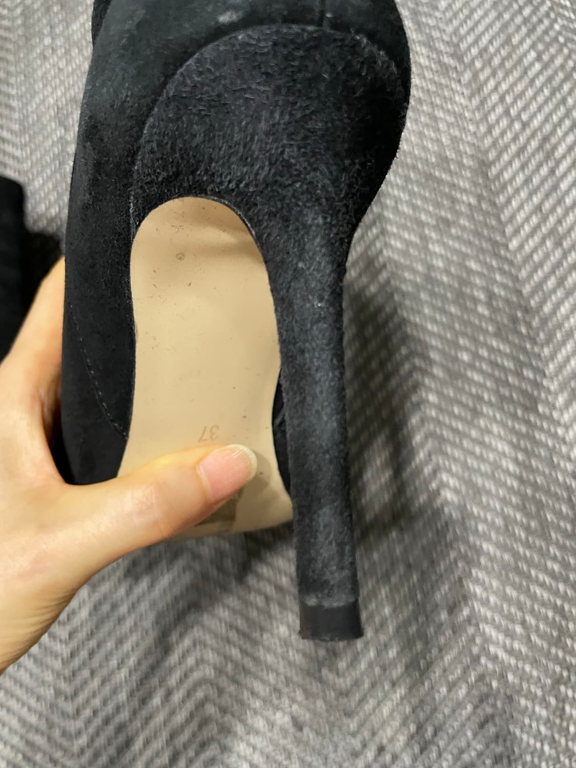 H&M 스웨이드 앵클 부츠 블랙 EU37/한국 235 상품이미지7