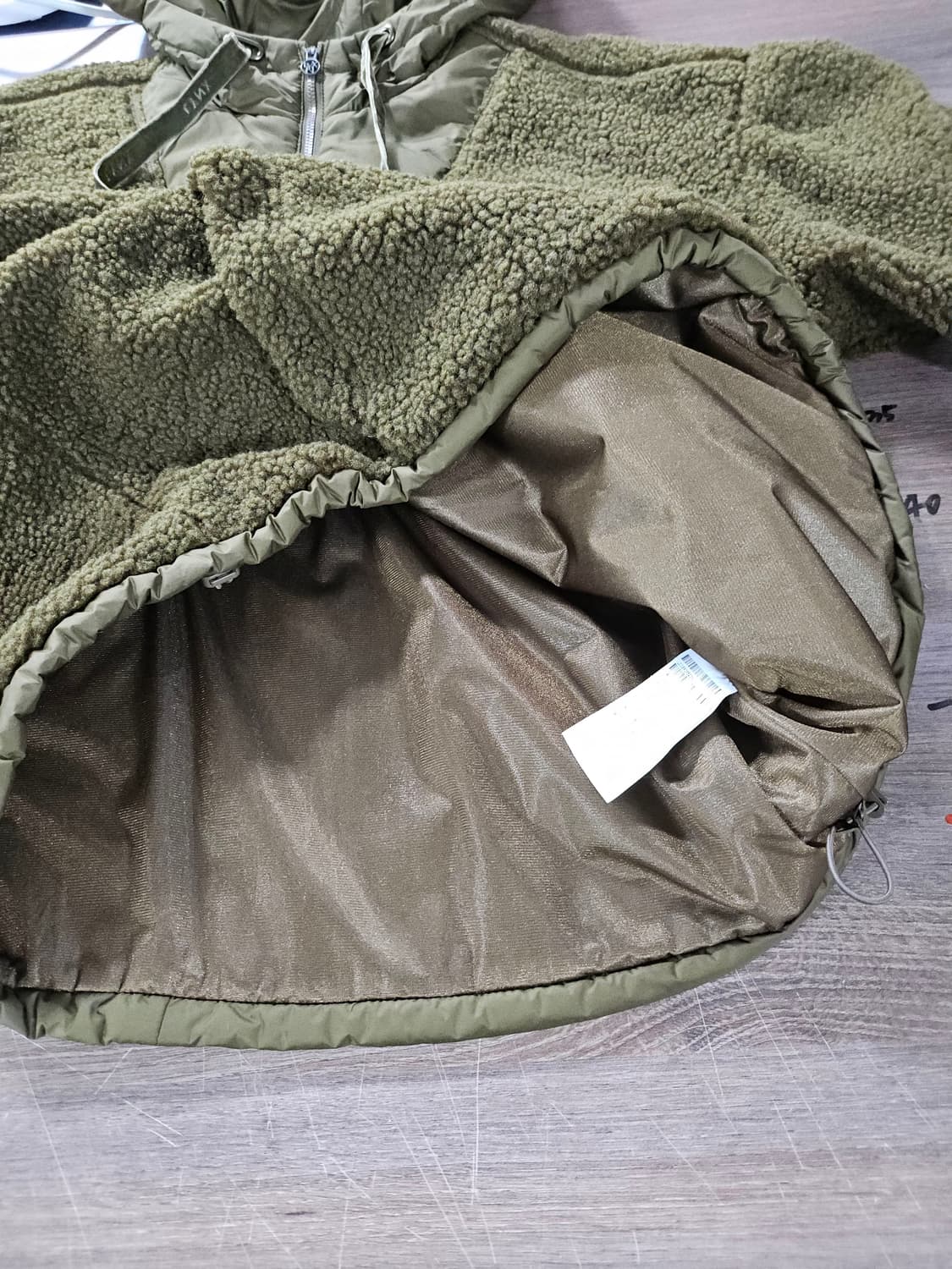 LYNX  후리스 아노락 후드티 카키  95 상품이미지3