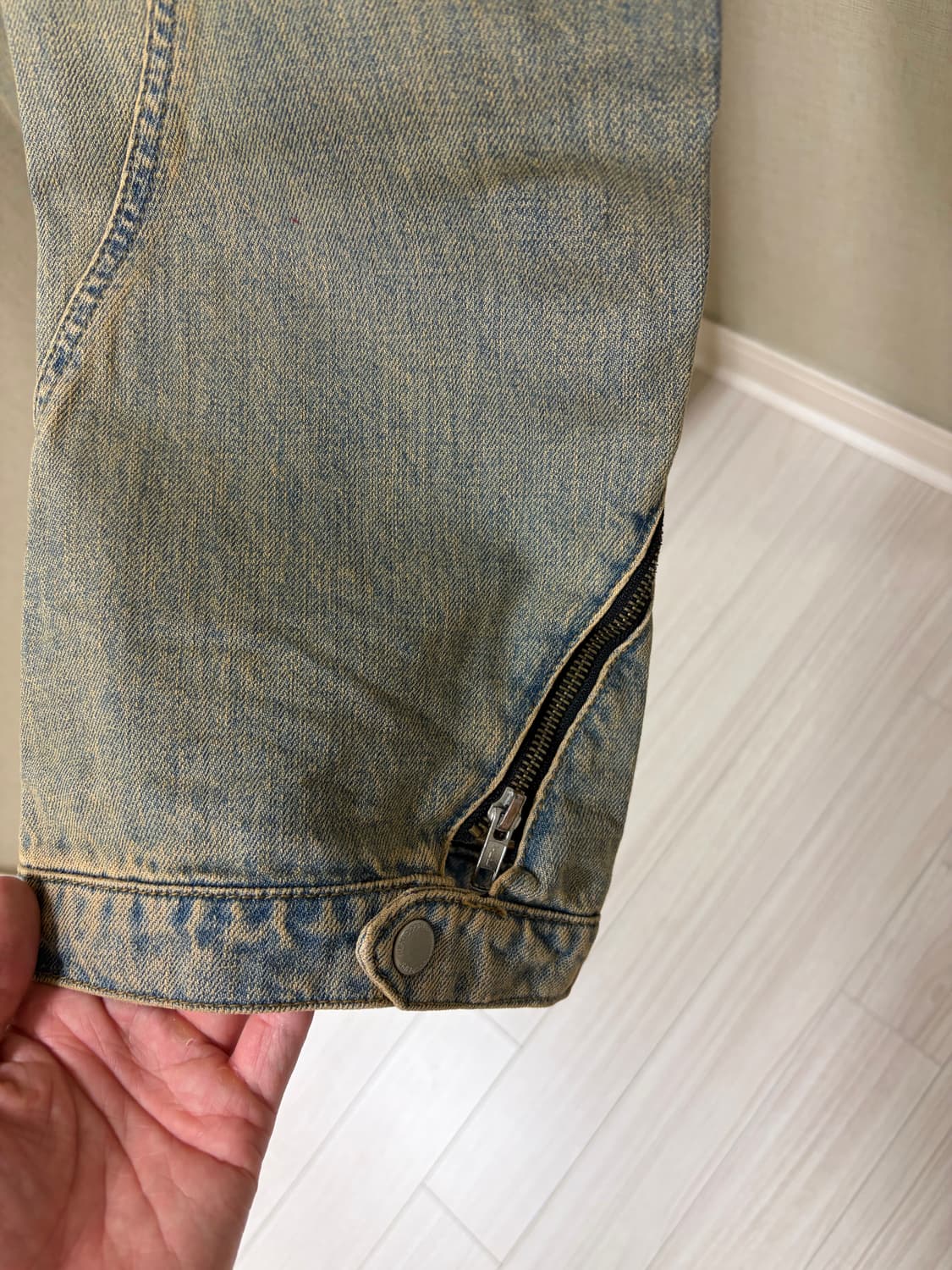 [1] 넥스트도어립스 웨스턴 데님 팬츠 라이트블루 상품이미지6