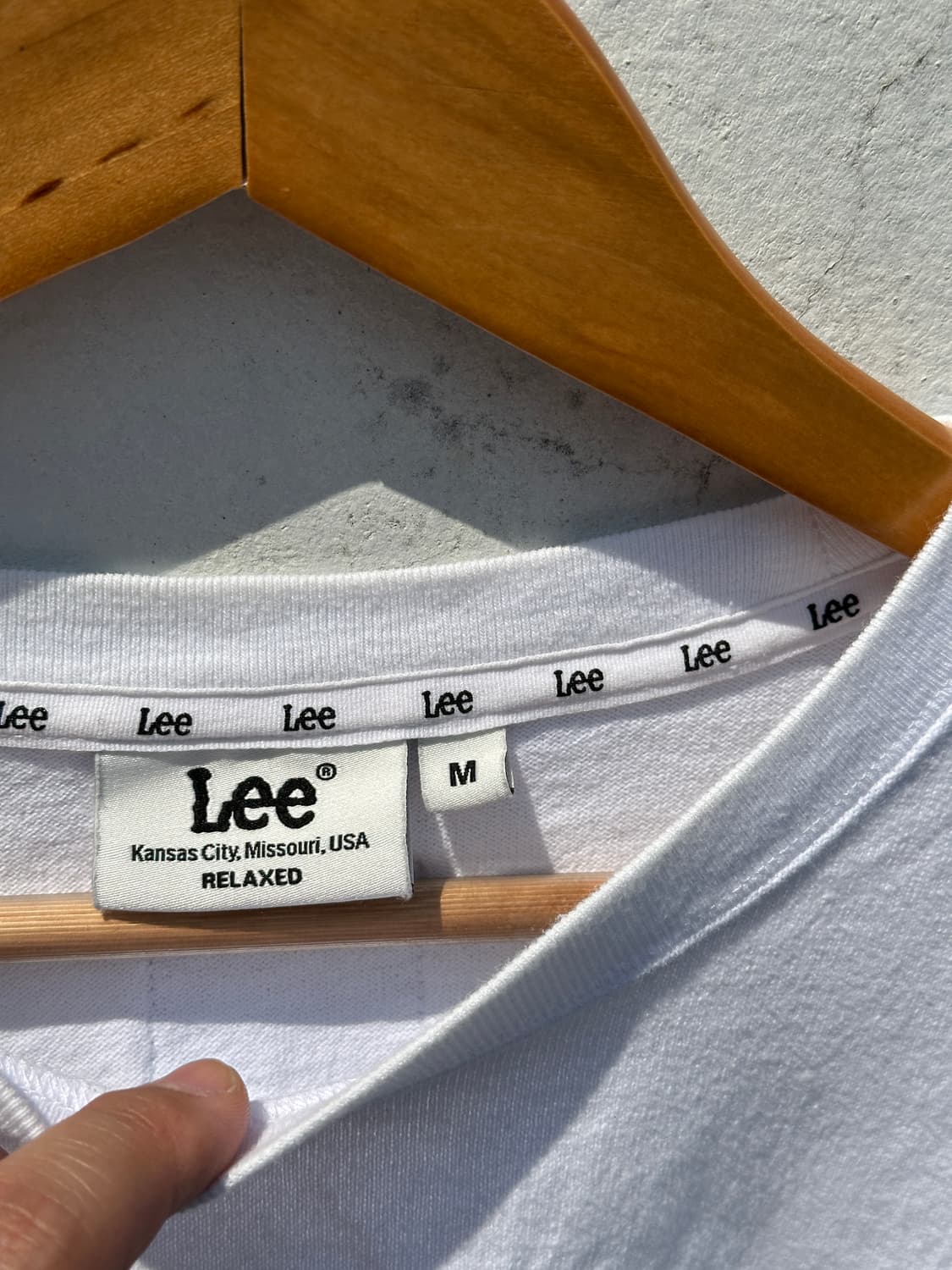 [L] Lee 리 카우보이 화이트 반팔 티셔츠 상품이미지3