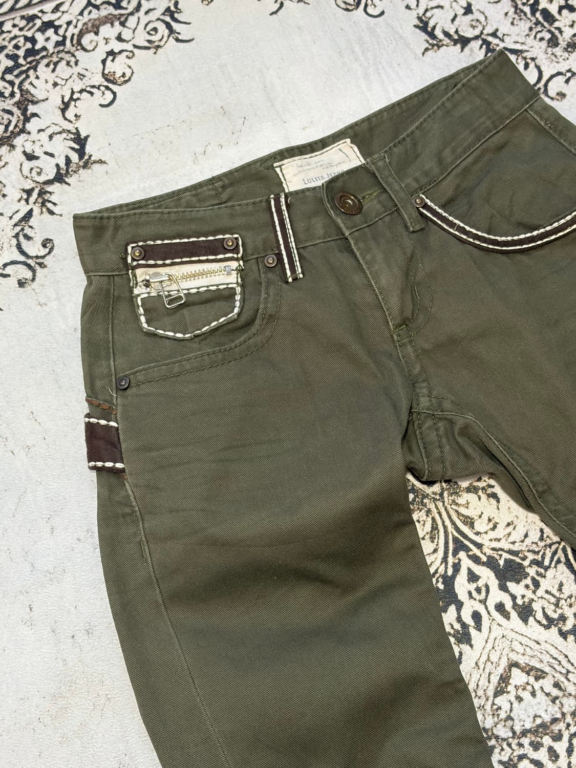 Y2K LOLITA JEANS back buckle pants 상품이미지9