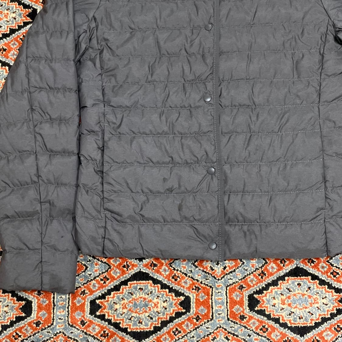 유니클로 그레이 다운 경량패딩 자켓 여성M 상품이미지2