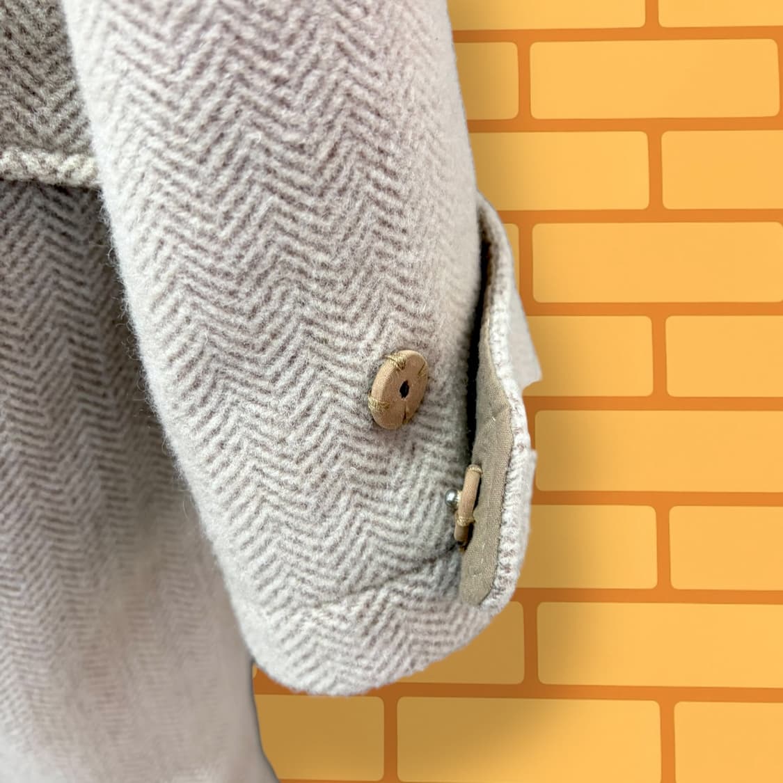 Hound 해링본 울 하프 코트 (XL) 상품이미지5