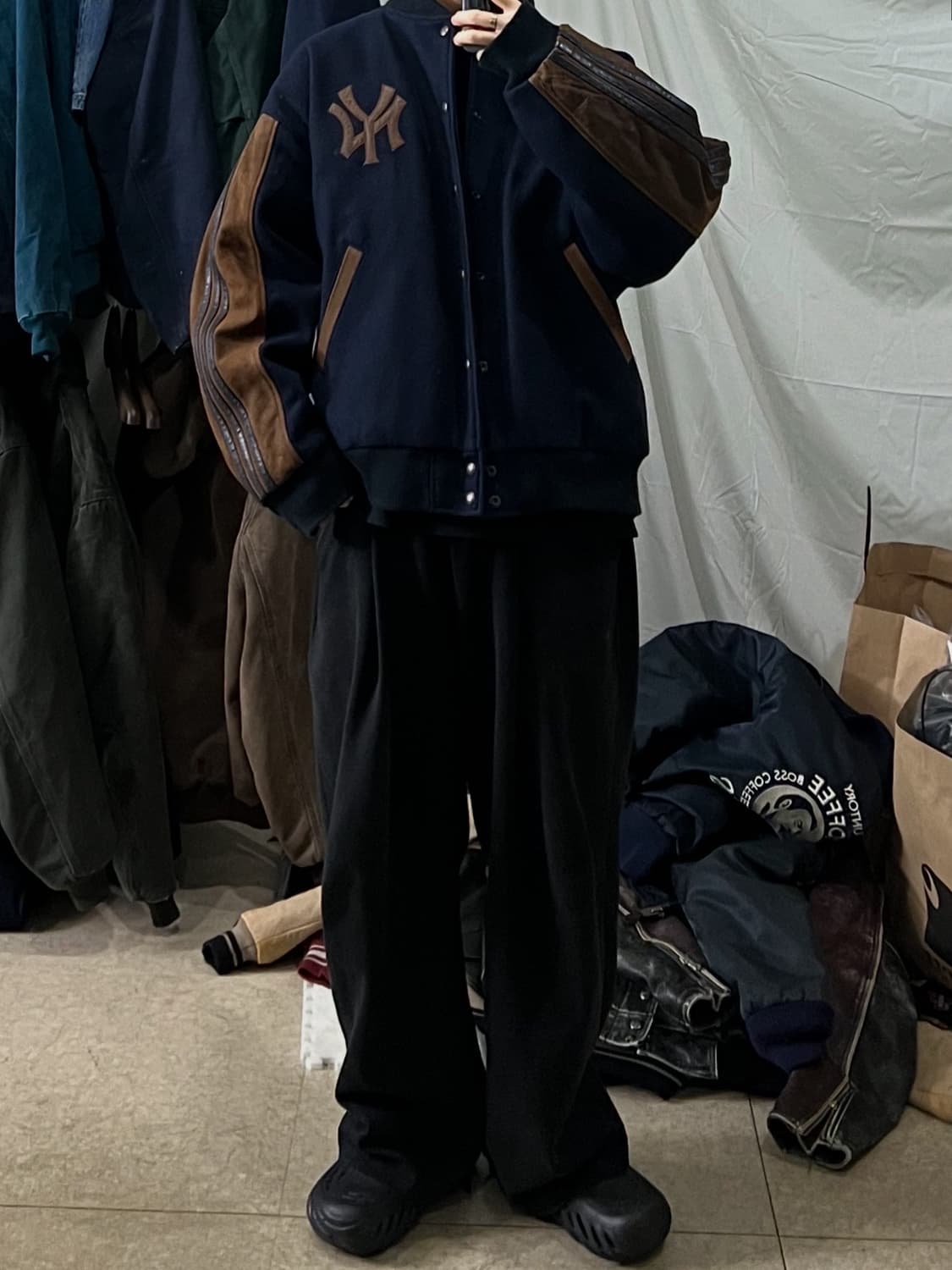 아디다스 뉴욕양키스 바시티자켓 상품이미지4