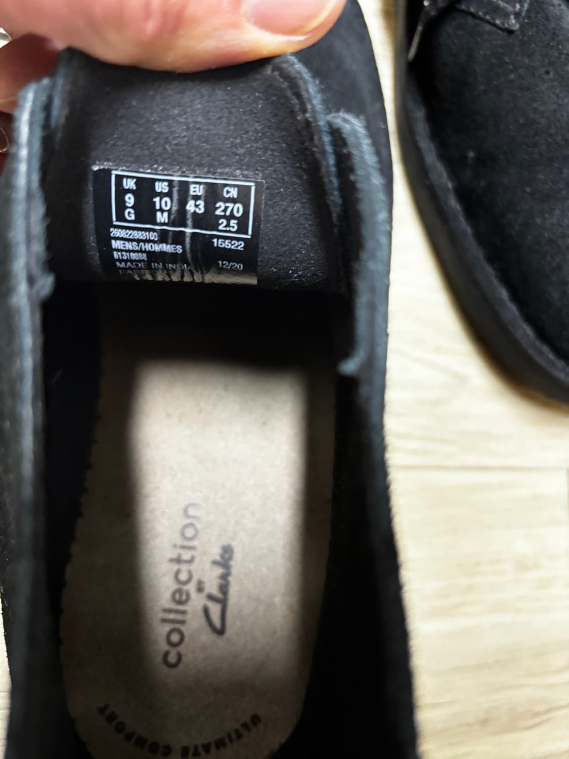 클락스 스웨이드 처카부츠 블랙 상품이미지5