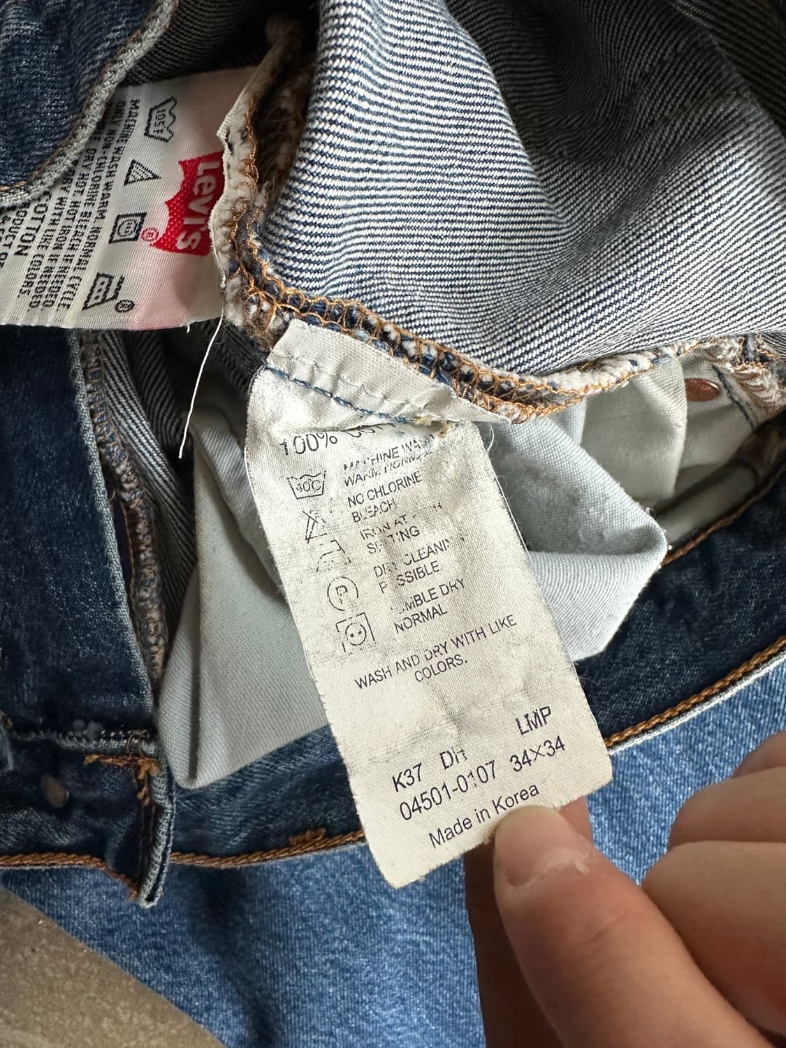 90s Levi’s 501 Made in Korea Denim Pants 상품이미지4