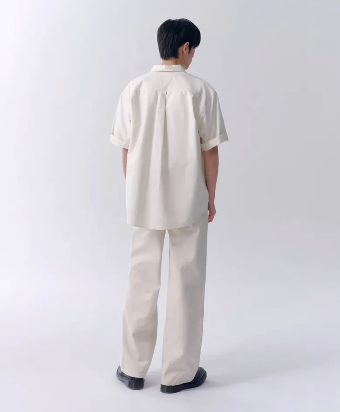 무신사스탠다드 와이드 데님 팬츠 크림 32 상품이미지2