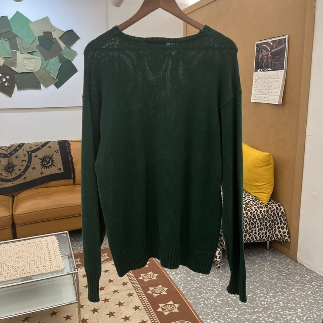 폴로 랄프로렌 모던 캐주얼  빈티지 딥그린 니트 XL C09972 상품이미지4