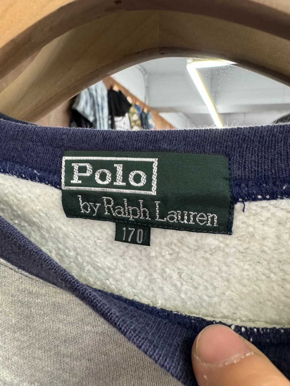 폴로랄프로렌 빈티지 스펠아웃 로고 스웻셔츠 상품이미지3