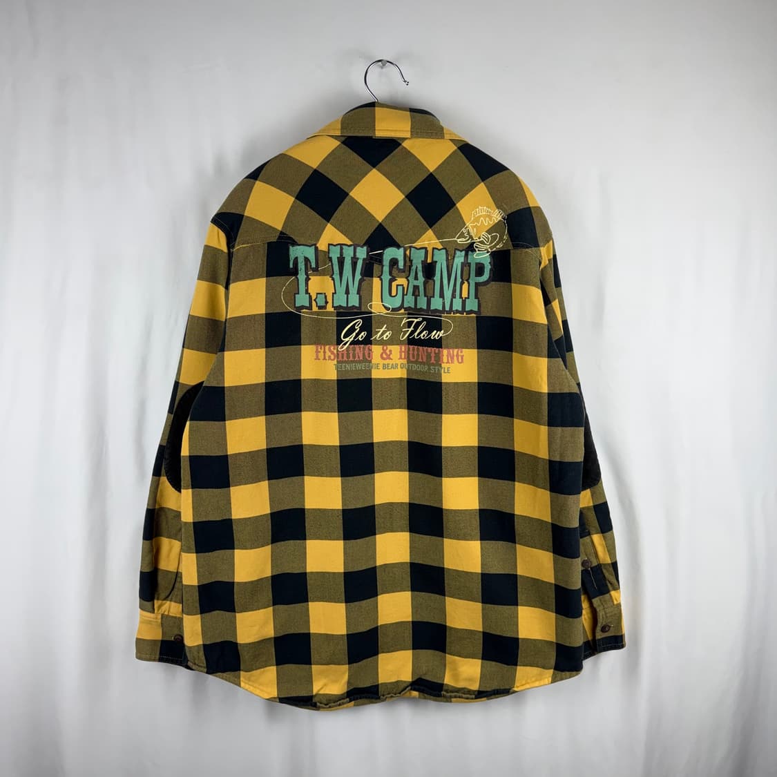 (무료배송)M) 티니위니 엘보우패치 누빔 패딩 체크 워크셔츠 상품이미지6