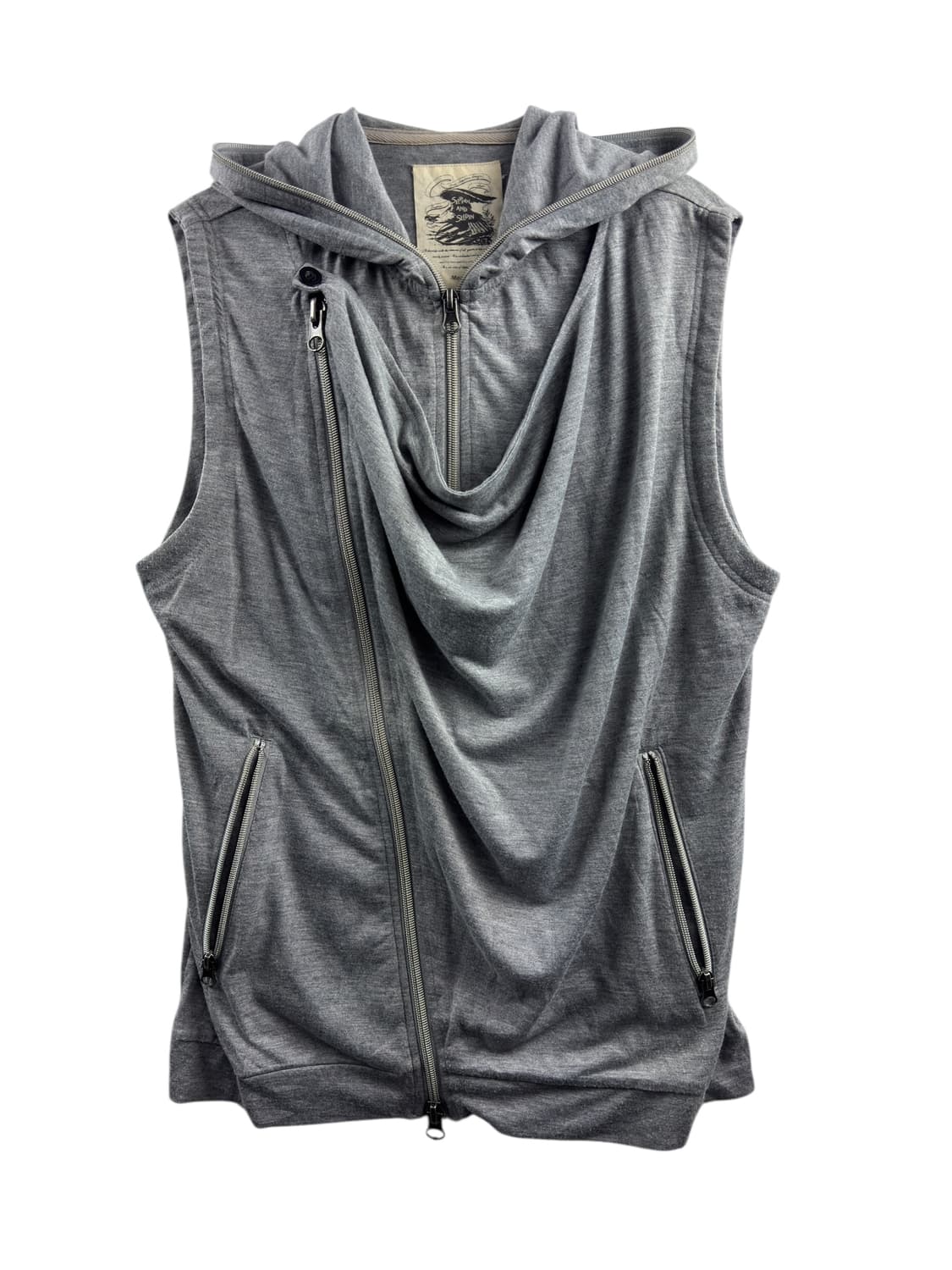 JPN Y2K 이중레이어드 베스트집업1312 상품이미지1