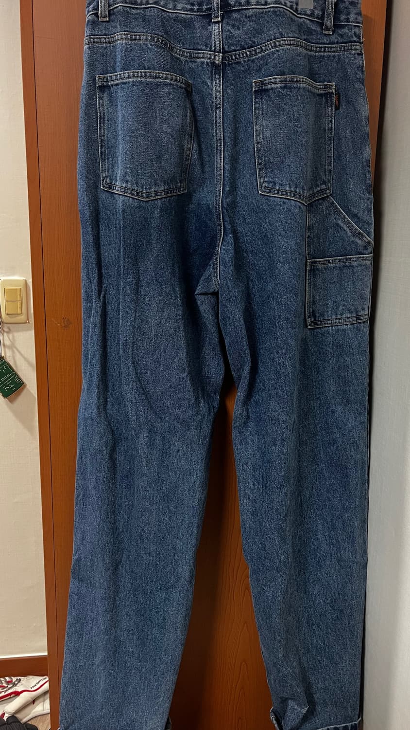 비에스래빗 카펜터 루즈핏 데님 팬츠 딥블루 L 상품이미지3