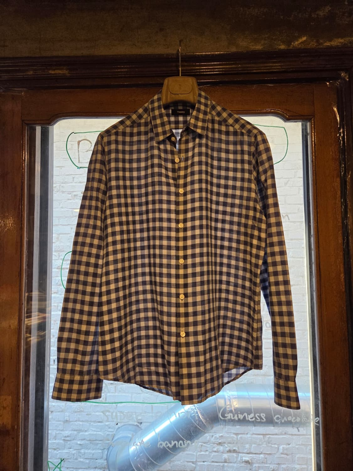 띠어리 체크셔츠 상품이미지1