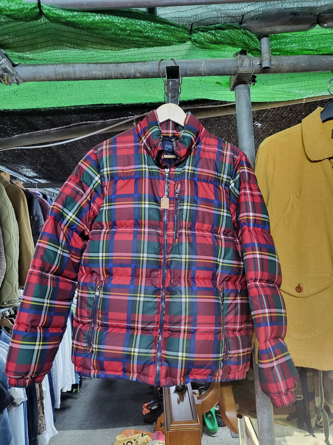 폴로  체크 패딩 상품이미지1