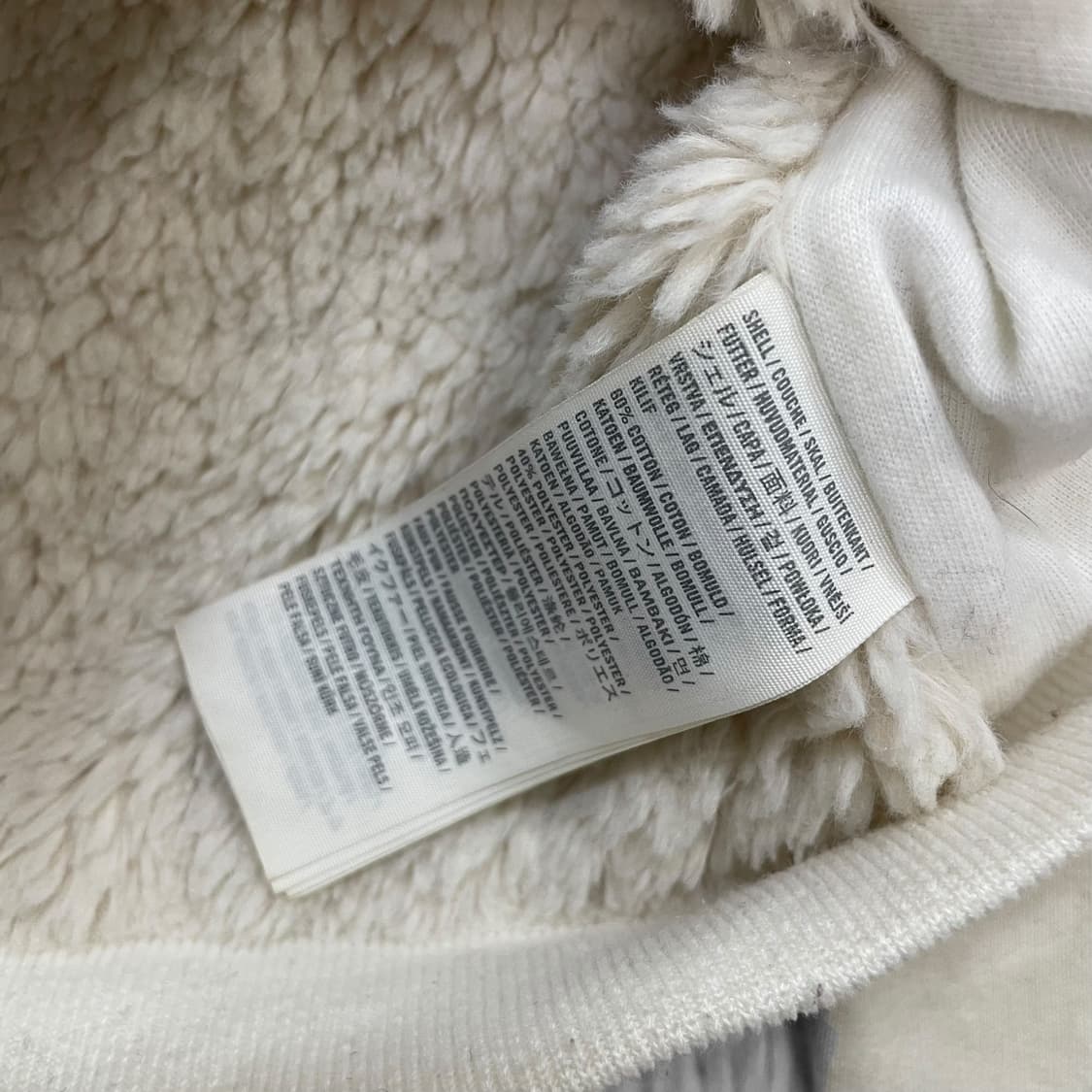 아베크롬비 울프죠 퍼 후드집업 화이트 상품이미지5