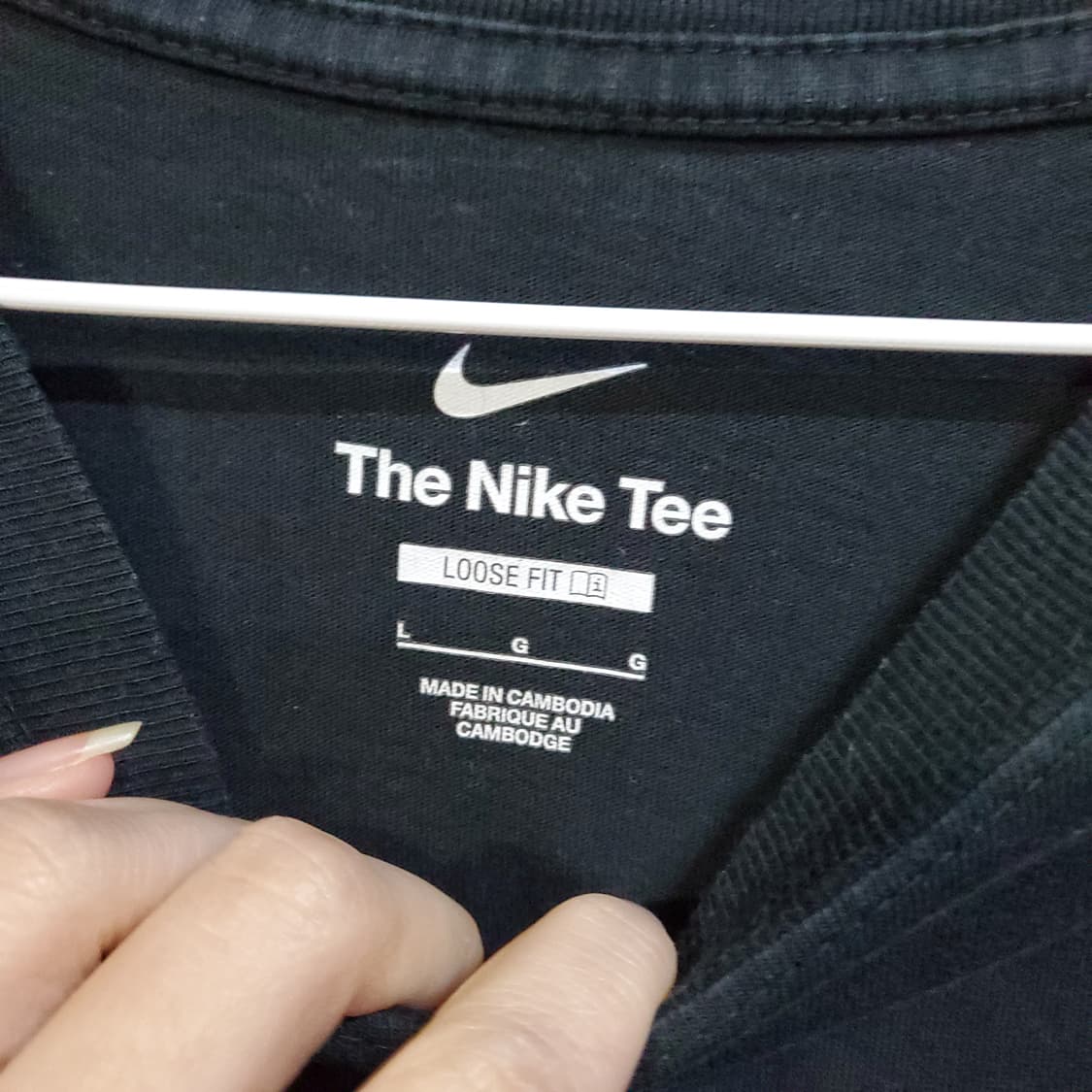 나이키 스우시 루즈핏 농구 반팔 티셔츠 블랙  상품이미지4