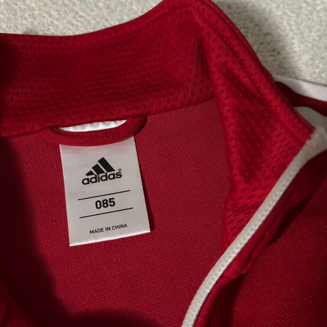 아디다스 레드 딱붙핏 트랙탑 져지 상품이미지2