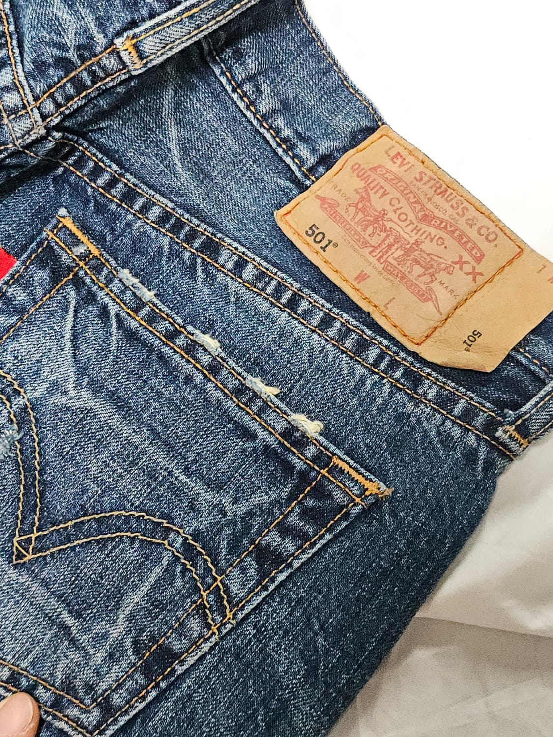 리바이스 501 데님 팬츠 여성 26-27 상품이미지3
