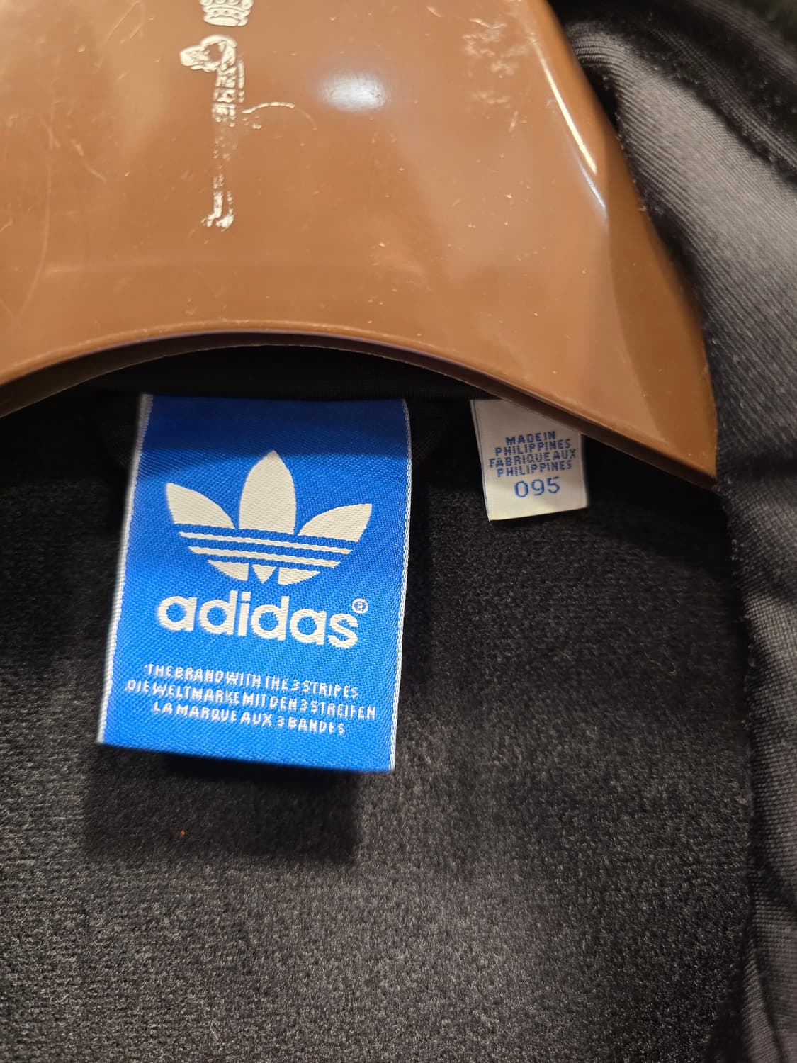 아디다스 기모 불꽃  삼선 트랙탑 블랙 져지 95 상품이미지6