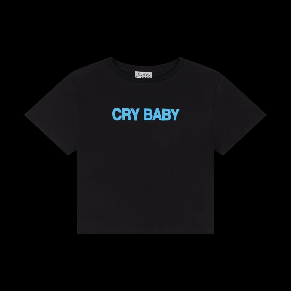 (XS,S,M) 애슐리 윌리엄스 Cry baby 크롭 티셔츠 / 블랙 상품이미지1