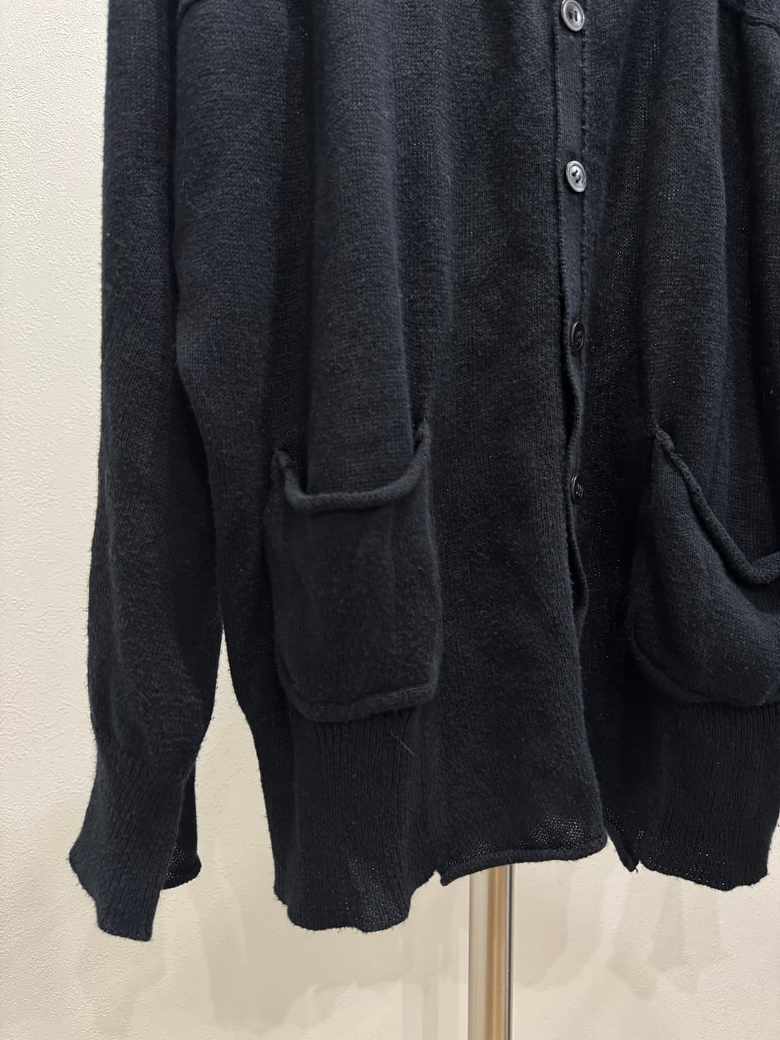 요지야마모토 3d 패널 크롭 버튼 후드 상품이미지3