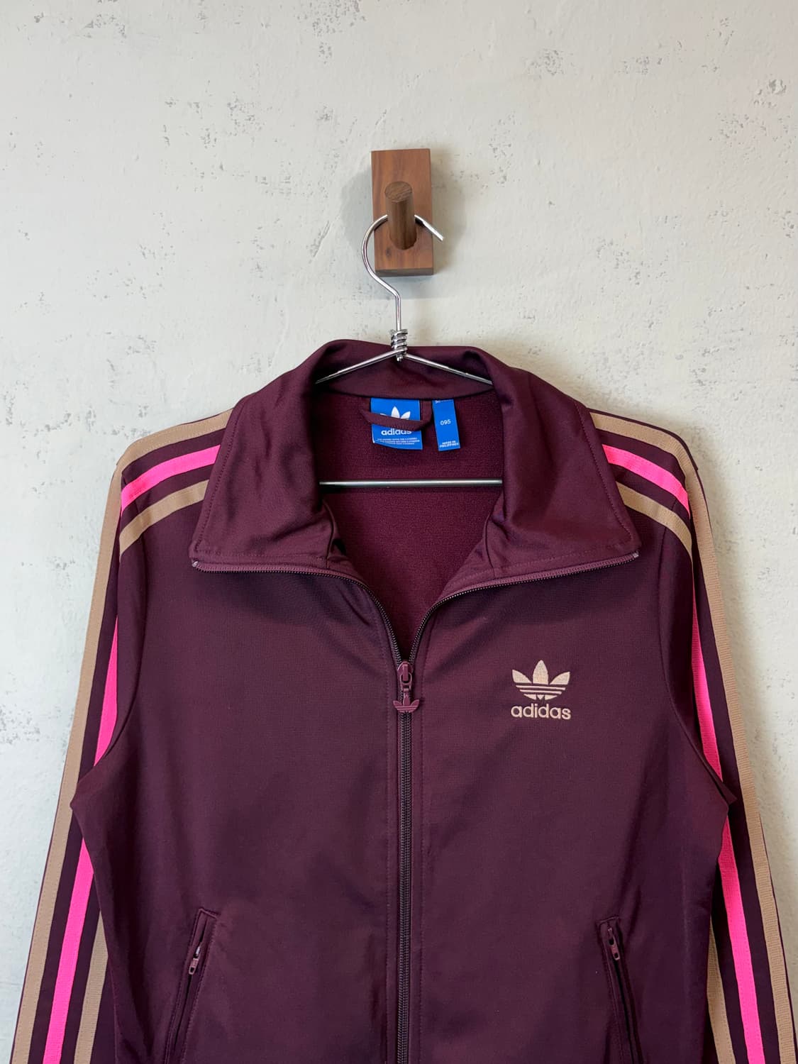 아디다스 파이어버드 버건디 삼선 트랙탑 져지 상품이미지3