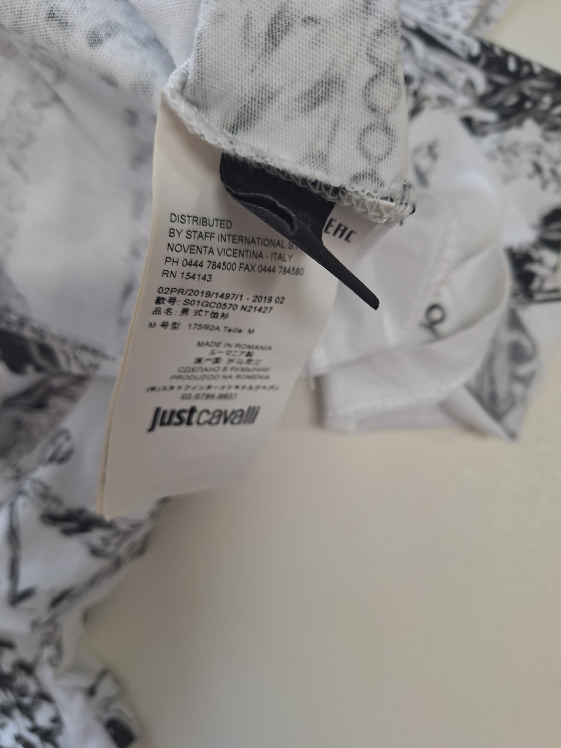 저스트까발리 프린팅 반팔티셔츠 상품이미지3