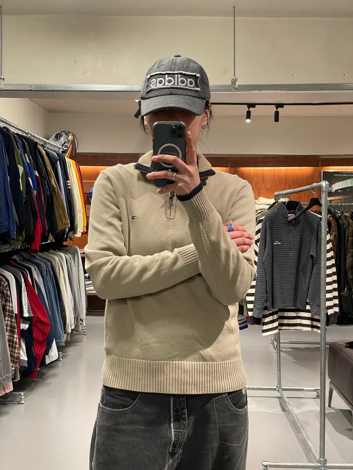 타미힐피거 반집업 니트   상품이미지2