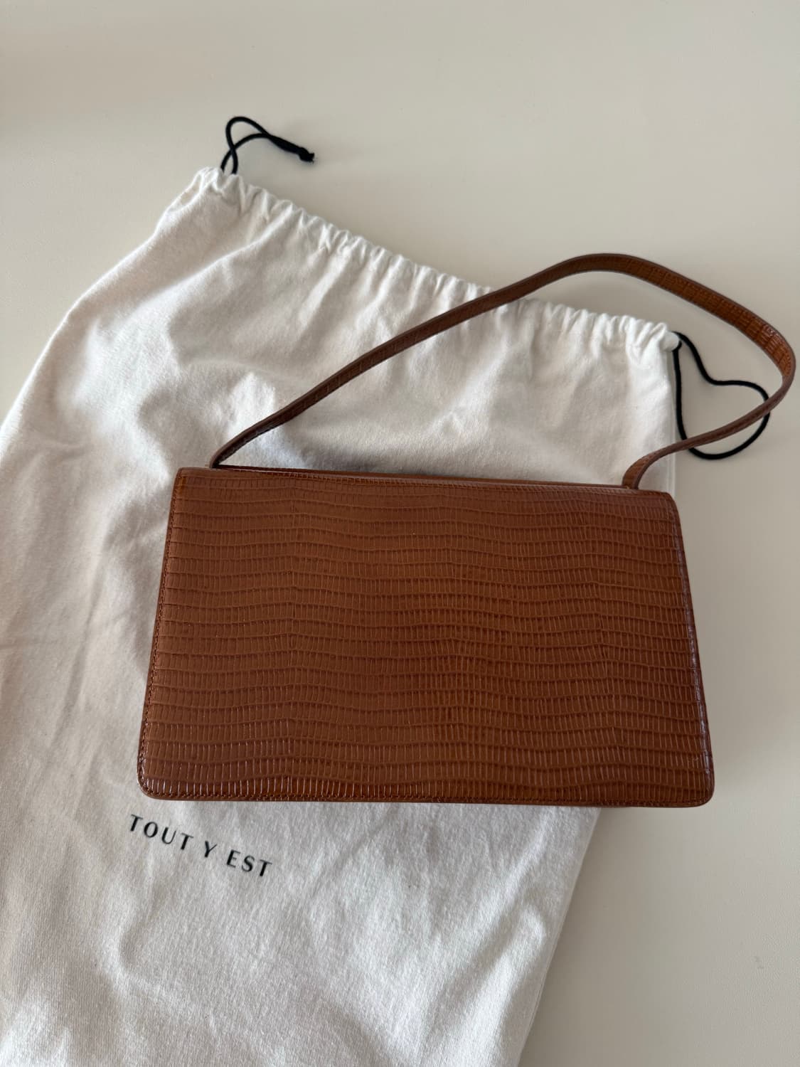 투티에 포멜백 리자드 브라운 상품이미지1