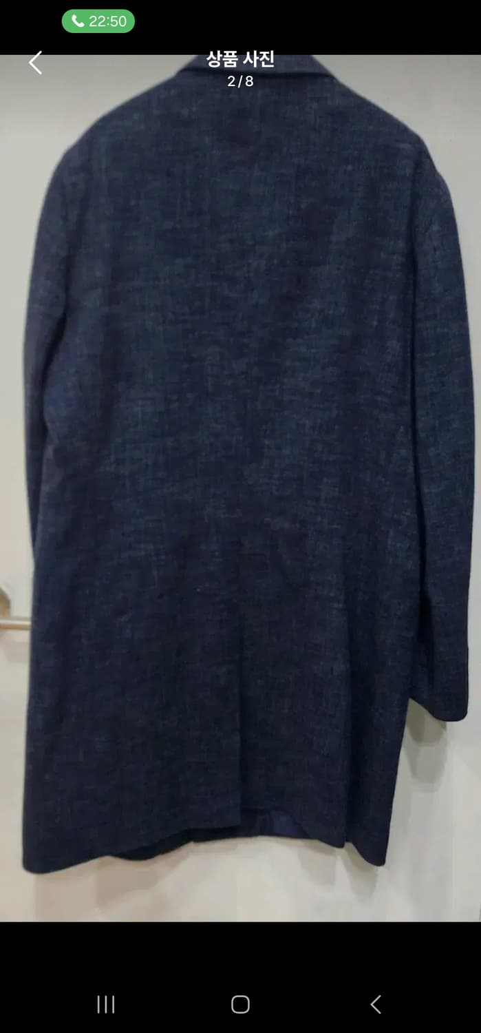 갤럭시 남성 캐시미어 롱코트 52 사이즈 105 상품이미지3