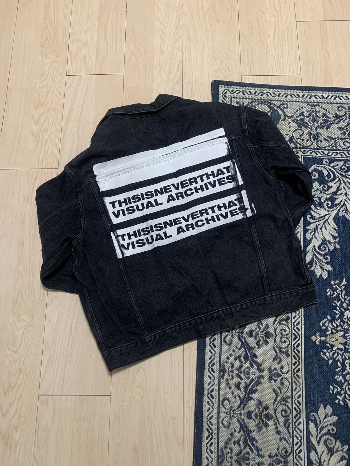 Thisisneverthat 흑청 데님 자켓 L 상품이미지3