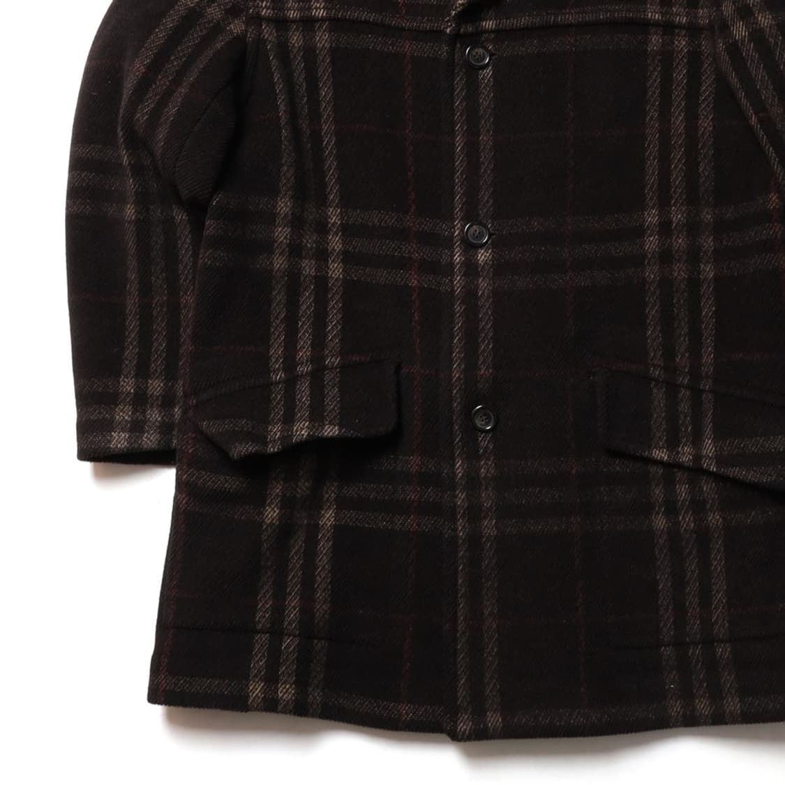 버버리 Burberry Check Pattern Wool Coat 
 상품이미지3