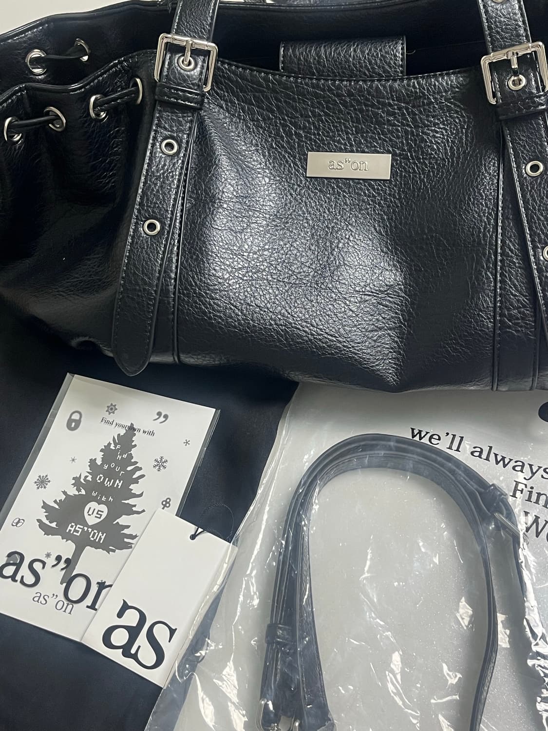 애즈온 헤븐백 블랙색상 팝니다! 상품이미지3