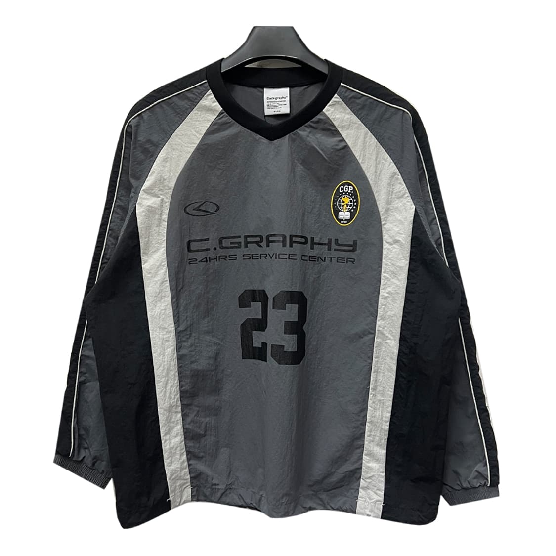 코드그라피 화섬 배색 우븐 웜업 맨투맨 M 상품이미지1