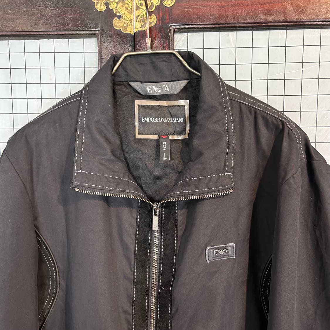 엠포리오 아르마니 스웨이드 패널 블루종 상품이미지6