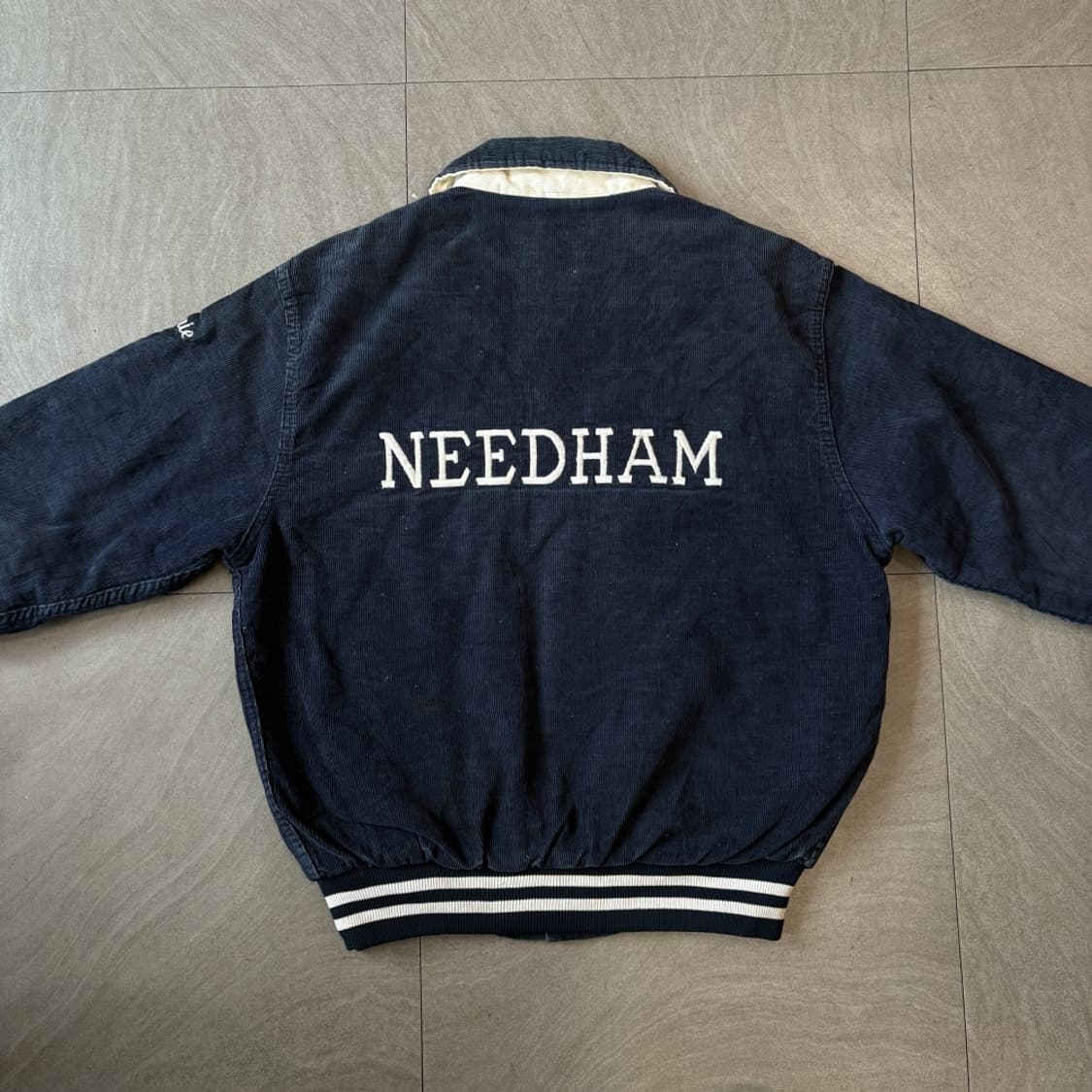 90s Rennoc Navy corduroy jacket 상품이미지8