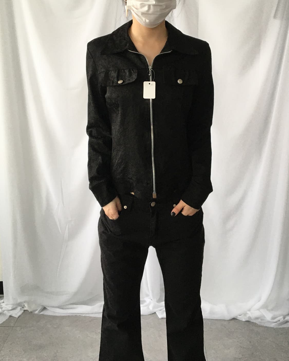 Flower pattern shirt zip up 상품이미지6