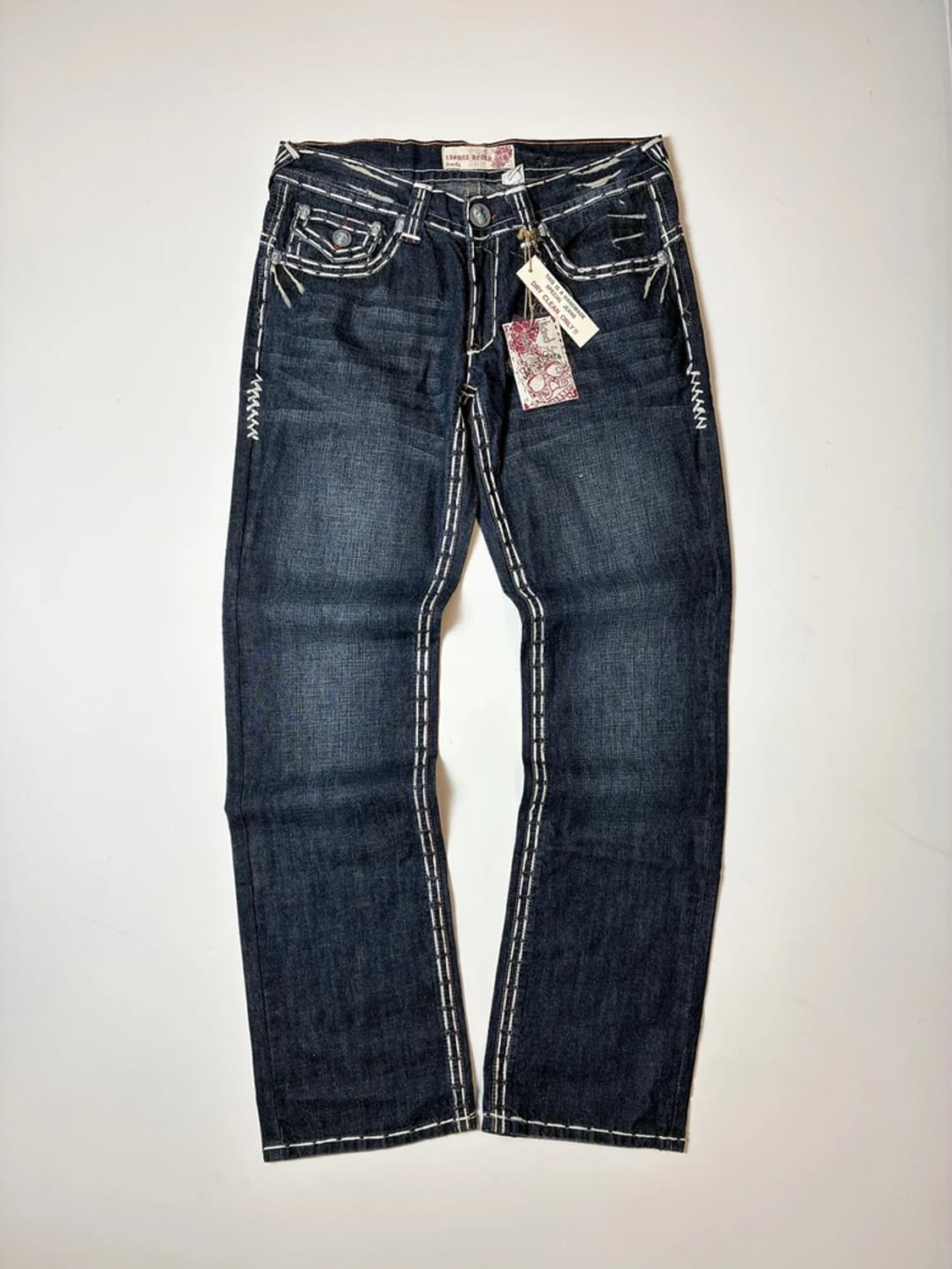 라구나비치00's Y2K 펑크 데드스탁 스티치 자수 데님팬츠 PN8834 상품이미지3