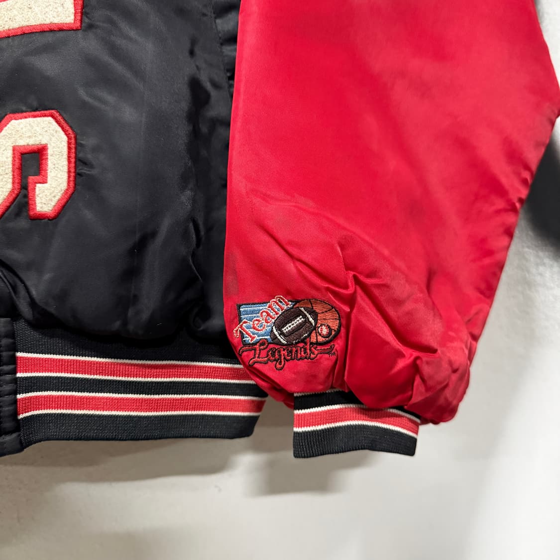 VTG 빈티지 올드스쿨 NBA 시카고 불스 빅 패치 퀼팅 바시티 자켓 상품이미지6