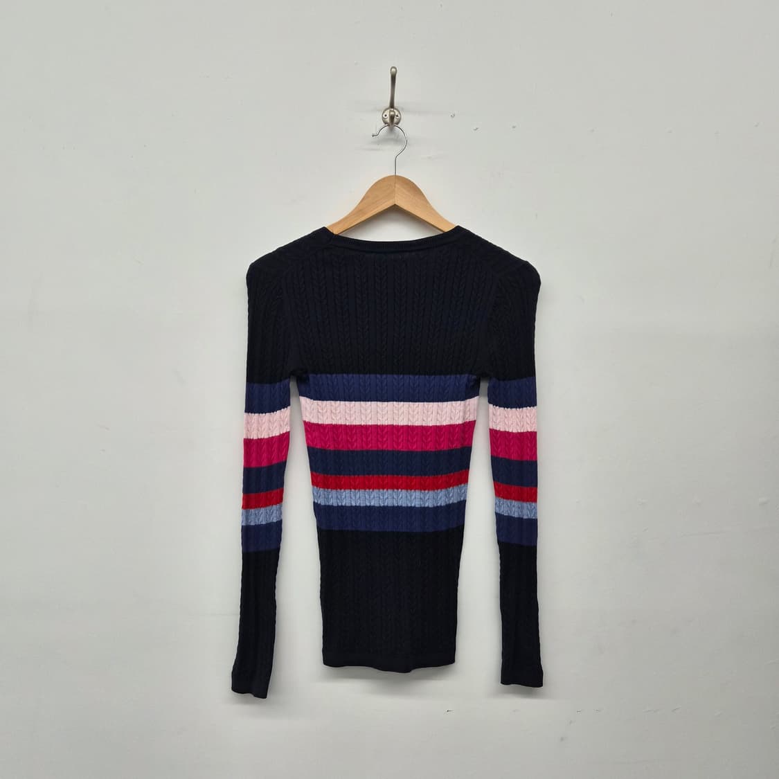 타미힐피거 스트라이프 긴팔 니트 여성 2XS 상품이미지6