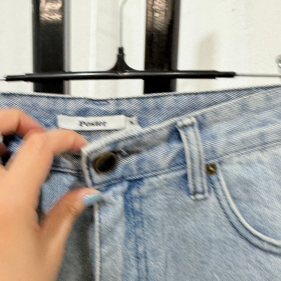 (S)포스터 연청워싱 반바지 하이웨스트쇼츠 4645 상품이미지2