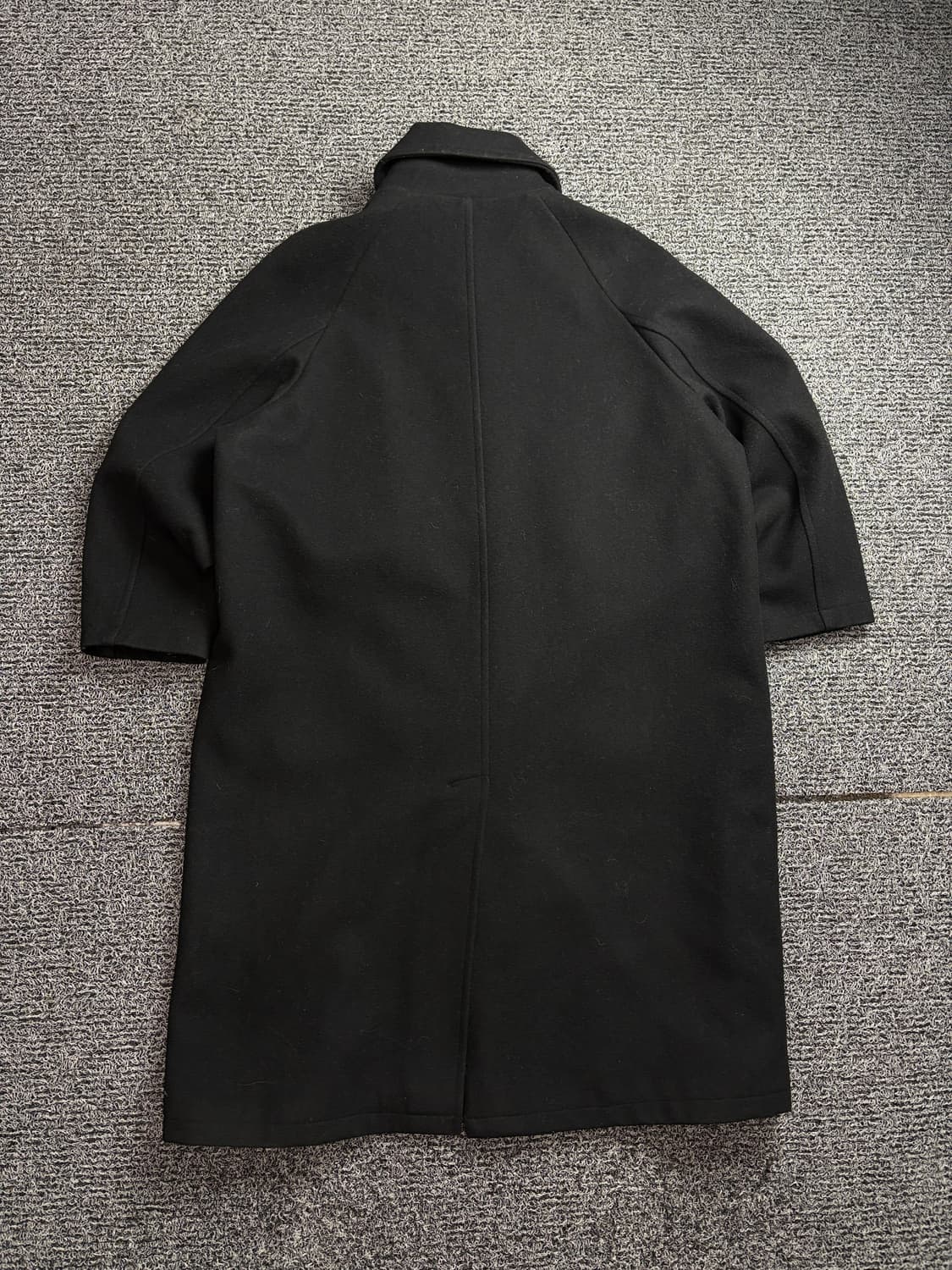 라퍼지스토어 오버핏 울 발마칸 코트 블랙 2223 상품이미지4