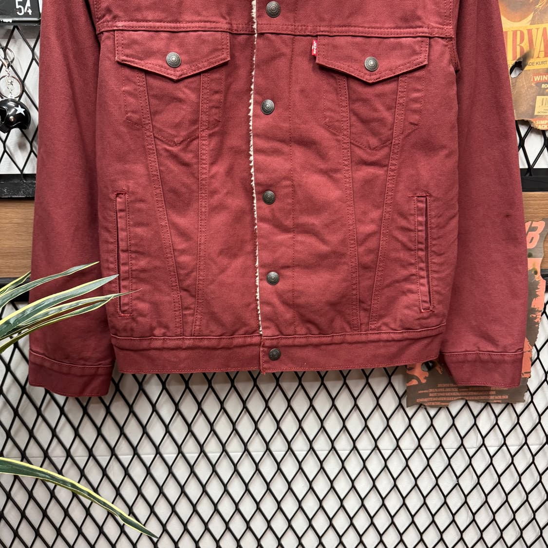 리바이스 타입 3 쉐르파 트러커 자켓 레드 S 상품이미지4