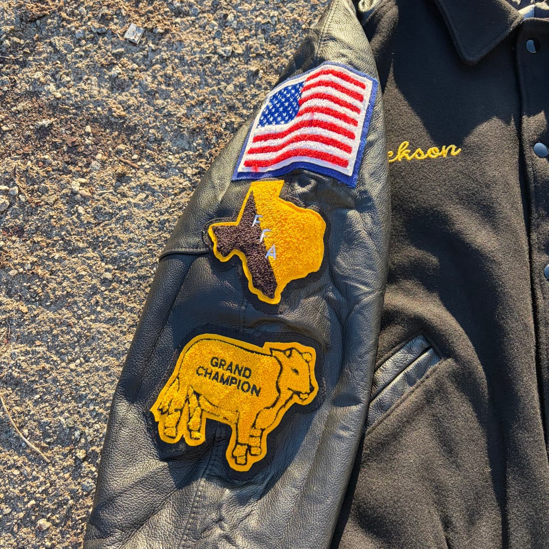 90s Tyson Awards 빈티지 울 바시티 자켓 L 상품이미지5